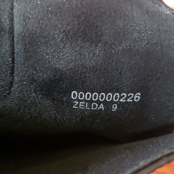 Shu Shop Black Croc Fitted Over-Knee Pointed Heeled Boots Women's Size 9 - Picture 17 of 17